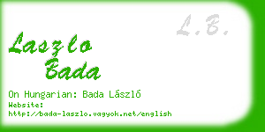 laszlo bada business card